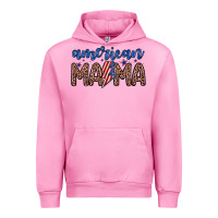 Fuchsia Pink American mama Urban Hoodie - Zillion Design Studio