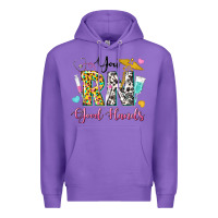 Purple you rn good hands Premium Hoodie - texasbilliewilder