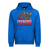 Cobalt my frenchie is my valentine Urban Hoodie - RanaPortraitStore