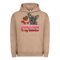 Pigment Burro my frenchie is my valentine Urban Hoodie - RanaPortraitStore