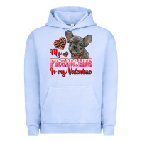 Pigment Grape Ice my frenchie is my valentine Urban Hoodie - RanaPortraitStore