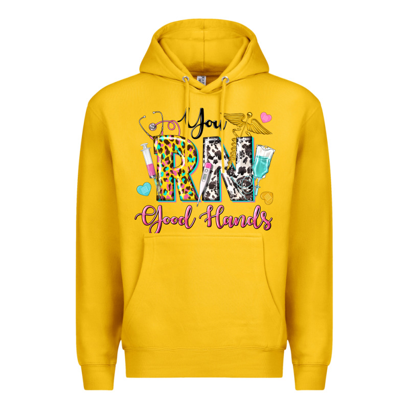 You Rn Good Hands Premium Hoodie by texasbilliewilder | Teevron