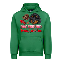 Emerald my dachshund is my valentine Urban Hoodie - RanaPortraitStore