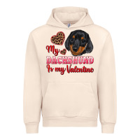 Sandshell my dachshund is my valentine Urban Hoodie - RanaPortraitStore