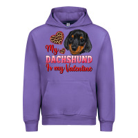 Tulip my dachshund is my valentine Urban Hoodie - RanaPortraitStore