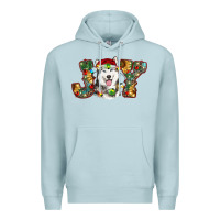 Blue Mist husky christmas joy Premium Hoodie - RanaPortraitStore