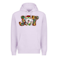 Lilac husky christmas joy Premium Hoodie - RanaPortraitStore