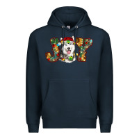 Navy husky christmas joy Premium Hoodie - RanaPortraitStore