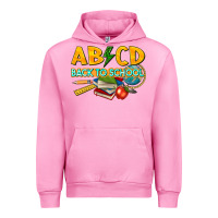 Fuchsia Pink abcd back to school Urban Hoodie - texasbilliewilder