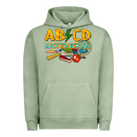 Pigment Oil Green abcd back to school Urban Hoodie - texasbilliewilder