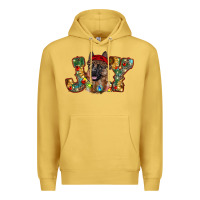 Antique Gold german shepherd christmas joy Premium Hoodie - RanaPortraitStore