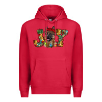 Cardinal german shepherd christmas joy Premium Hoodie - RanaPortraitStore