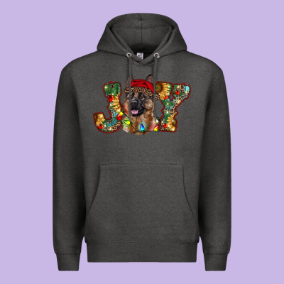 German Shepherd Christmas Joy Premium Hoodie Designed By Ranaportraitstore