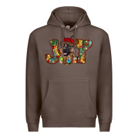 Coffee german shepherd christmas joy Premium Hoodie - RanaPortraitStore