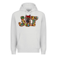 Dove Grey german shepherd christmas joy Premium Hoodie - RanaPortraitStore