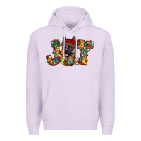 Lilac german shepherd christmas joy Premium Hoodie - RanaPortraitStore