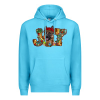 Ocean Blue german shepherd christmas joy Premium Hoodie - RanaPortraitStore