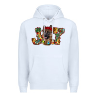 White german shepherd christmas joy Premium Hoodie - RanaPortraitStore