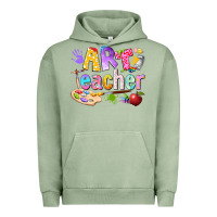 Pigment Oil Green art teacher Urban Hoodie - texasbilliewilder