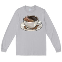 Moon Dust coffee  americano Long Sleeve Tee - BarkalooDesign