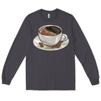 Smoke coffee  americano Long Sleeve Tee - BarkalooDesign