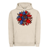 Pigment French Oak American flag leopard sunflower Urban Hoodie - Zillion Design Studio