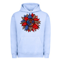 Pigment Grape Ice American flag leopard sunflower Urban Hoodie - Zillion Design Studio