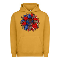 Pigment Peanut Butter American flag leopard sunflower Urban Hoodie - Zillion Design Studio