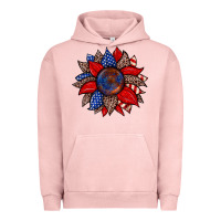 Pigment Salmon American flag leopard sunflower Urban Hoodie - Zillion Design Studio