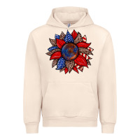 Sandshell American flag leopard sunflower Urban Hoodie - Zillion Design Studio