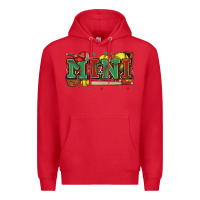 Red mini softball Premium Hoodie - Zillion Design Studio