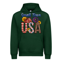 Forest Green small town usa Urban Hoodie - Zillion Design Studio
