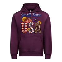 Mauve Wine small town usa Urban Hoodie - Zillion Design Studio