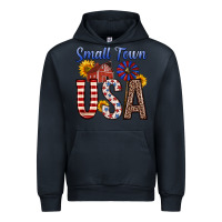 Navy small town usa Urban Hoodie - Zillion Design Studio