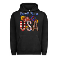 Pigment Black small town usa Urban Hoodie - Zillion Design Studio