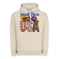 Pigment French Oak small town usa Urban Hoodie - Zillion Design Studio