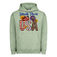 Pigment Oil Green small town usa Urban Hoodie - Zillion Design Studio