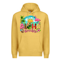 Antique Gold aloha beaches Premium Hoodie - texasbilliewilder