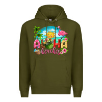 Army Green aloha beaches Premium Hoodie - texasbilliewilder