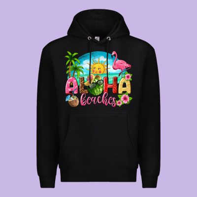 Aloha Beaches Premium Hoodie Designed By Texasbilliewilder