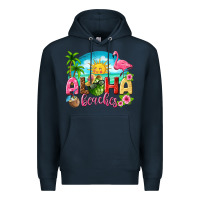 Navy aloha beaches Premium Hoodie - texasbilliewilder