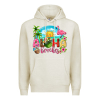 Oatmeal Heather aloha beaches Premium Hoodie - texasbilliewilder