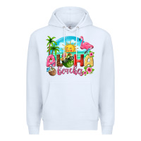 White aloha beaches Premium Hoodie - texasbilliewilder