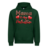Forest Green mama is my valentine Urban Hoodie - RanaPortraitStore