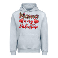 Heather Grey mama is my valentine Urban Hoodie - RanaPortraitStore