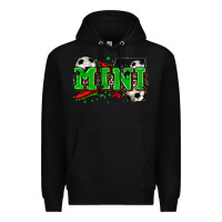 Black mini soccer Premium Hoodie - Zillion Design Studio