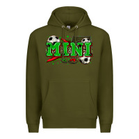Army Green mini soccer Premium Hoodie - Zillion Design Studio
