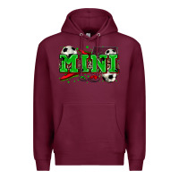 Burgundy mini soccer Premium Hoodie - Zillion Design Studio