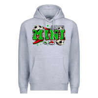 Heather Grey mini soccer Premium Hoodie - Zillion Design Studio