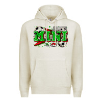 Oatmeal Heather mini soccer Premium Hoodie - Zillion Design Studio